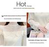 Autumn Winter 2025 Stylish Slimming French Fleece Lace Layer Top