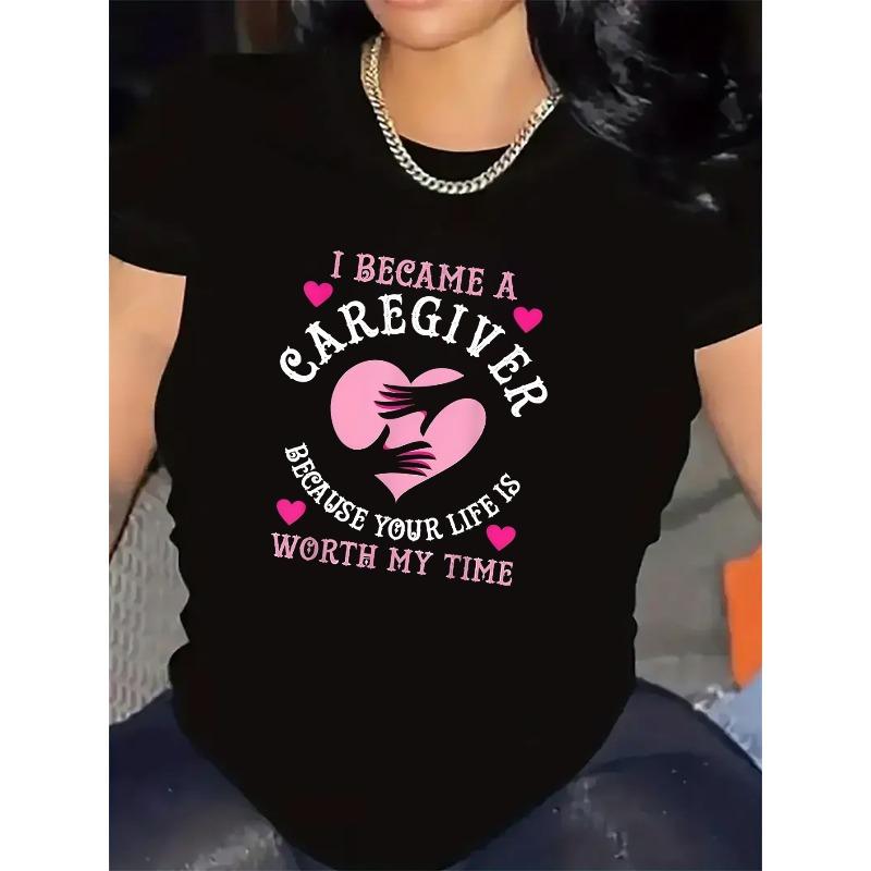 Europäische Größe Kurzarm-T-Shirt für Pflegekräfte, Stoff, Bequem, Langlebig, Perfekt für Zuhause oder am Arbeitsplatz, Weiches Gefühl, Ideal für den täglichen Gebrauch