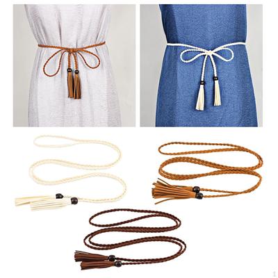 Knitted Waist Belt Waistband Rope Retro Style Accessories Woven , 3pcs