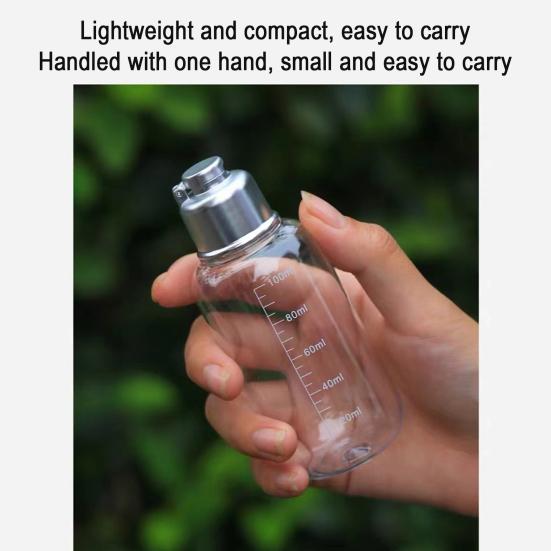 1/2/4Pcs 100ML Clear Fishing Storage Bottle with Scale Transparent Refillable PET with Empty Sealed Vial Liquid Container Fishing Accessories