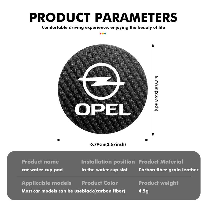 Car Cup Holder Coaster Non-Slip Silent Pad Auto Accessories For Opel Insignia Astra G J F K Vectra C H Corsa C B D Omega Nz4