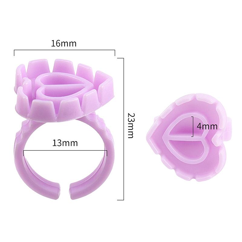 30Pcs/Box Disposable Eyelash Extension Glue Ring Cup Tattoo Pigment Holder Container Lash Tools