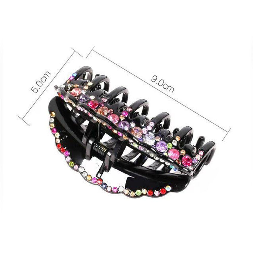 Fixing Ladies Hair Crystal Hair Clip Big Hairpin New Hair Accessories  Women Girls