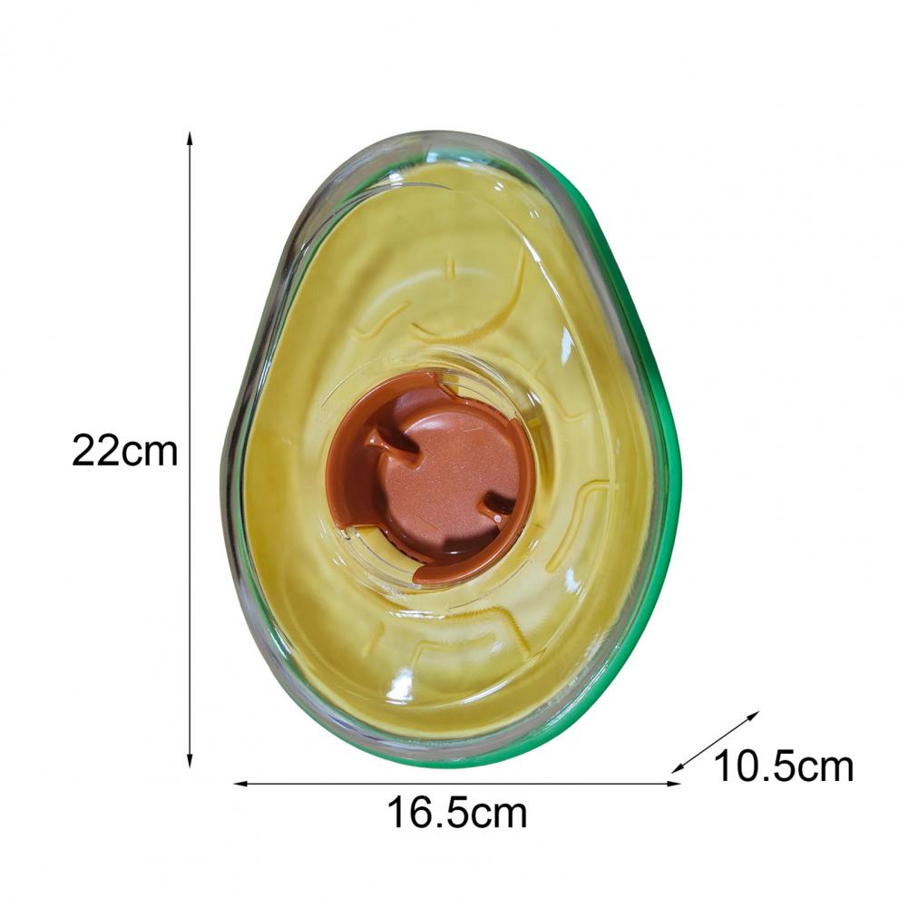 Avocado-förmiges Haustierspielzeug, umweltfreundlicher Futternapf in Avocadoform für kleine und mittelgroße Hunde und Katzen, Anti-Erbrechen