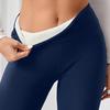 Women's Autumn/Winter High Waist Fleece-Lined Wool Leggings – Velvet, Thick, Warm, Slim Fit.