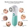 Electric Face Cleansing Brush Women Facial Exfoliating Massage Brush 2 Speeds Adjustable for Deep Cleaning Removing Blackhead