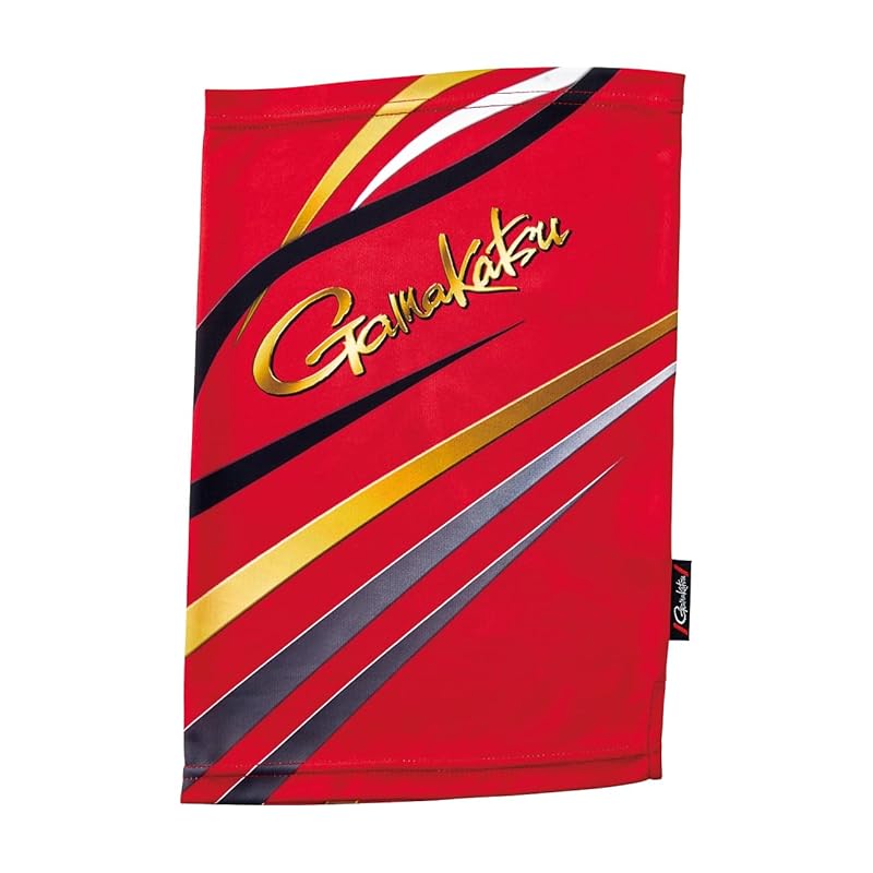 

Gamakatsu 2WAY printed neck guard GM3746 red M-L