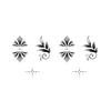 Sticker Tatuaggio Adesivo Lunga Striscia Totem Linea Dita Multi-Immagine Fiore Semplice Liscio Sole Luna Stella Schiena Vita Colonna Vertebrale