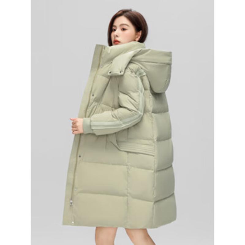 Snow Flying Women's Mid-length Hooded Down Jacket