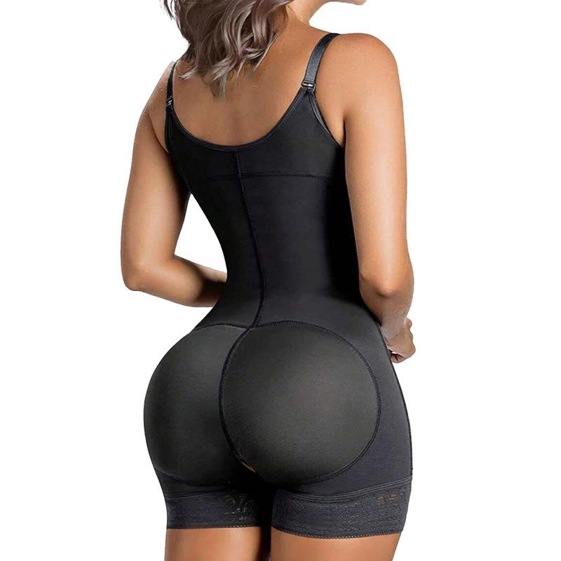 Sling One-piece Body-shaping Garment Large Size Tight-fitting Body-suit Button-adjustable Shaping Crotch-lifting Butt-lifting Corset