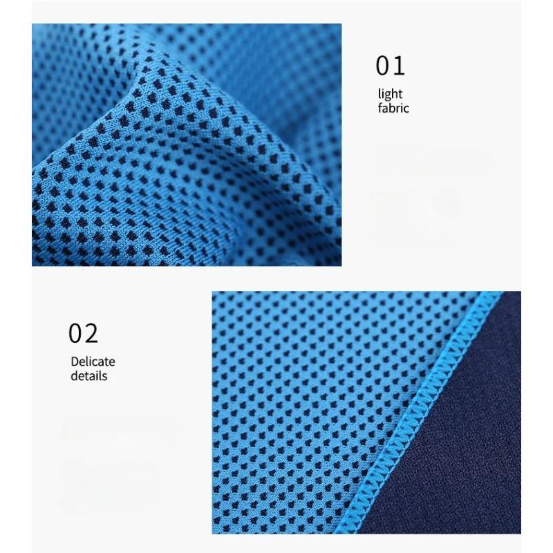 Portable Circular Silicone-Wrapped Cooling Towel | Quick-Drying Polyester for Beach Sport Fitness