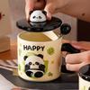 Keramický hrnek Happy Panda s víčkem