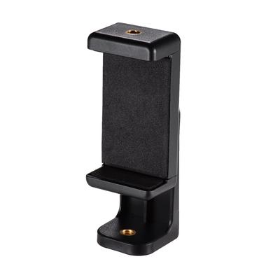 Smartphone Clamp Holder Phone Mount Adapter Phone Clip for Tripod Selfie Stick with Detachable Clamp 360 Degrees