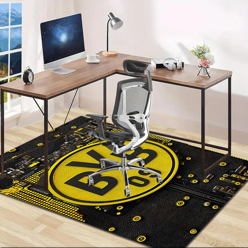 1 Stück Fußballteam-Design Teppich - Rutschfest, Weich & Gemütlich Fußmatte für Wohnzimmer, Schlafzimmer, Büro - Dekoteppich für Innen/Außen