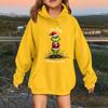 Children's Fashionable Casual Long-sleeved Loose Christmas Print Pullover Hooded Sweatshirt