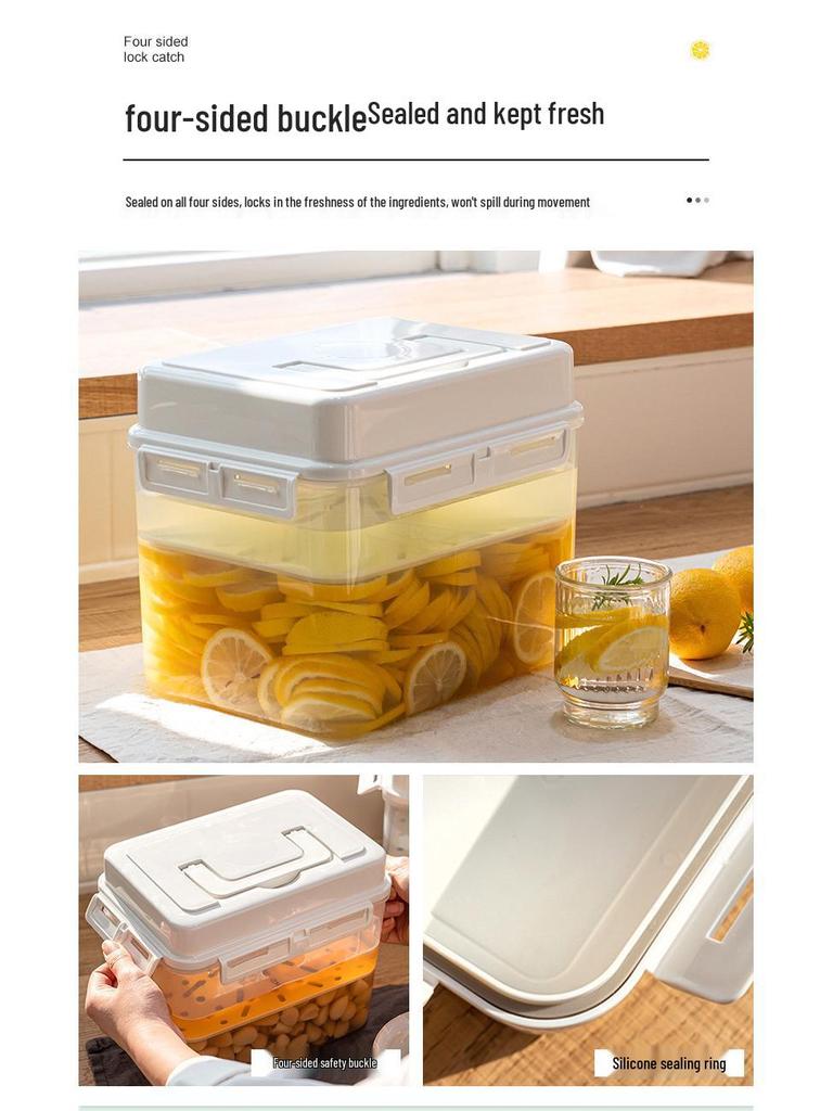 Large Food-Grade Plastic Kimchi & Sauerkraut Pickling Jar with Seal