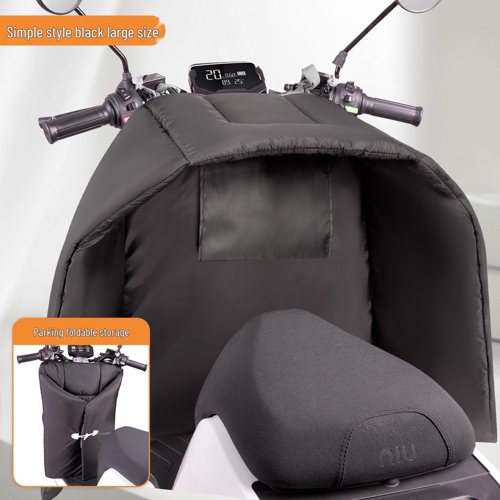 Fleece-Lined Waterproof Winter Motorcycle Windshield Cover