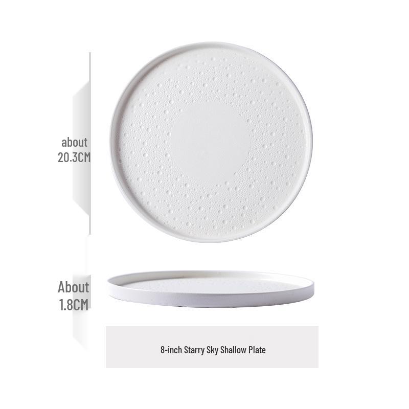 Nordic Minimalist Black & White Ceramic Baking Dish – High-end Display Plate for Influencers, Hotels & Restaurants