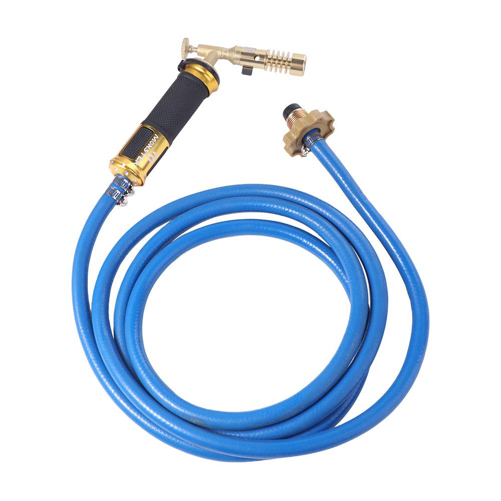 Durable Copper Liquefied Propane Gas Torch Aluminum Handheld Flame Welding Torch High Temperature 2.5m Soldering Tool Cooking