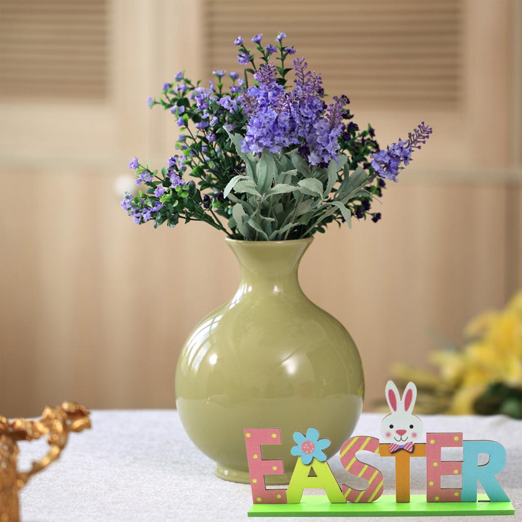 2 Sets Wood Ornaments Easter Decorations Cute Rabbit Handy Installation Letters Birthday Gifts Accessories DIY Kits for Adults