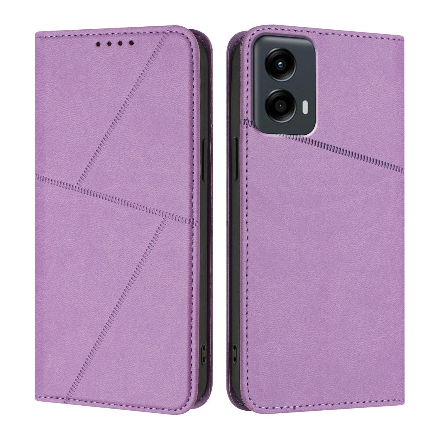 

Для Motorola Moto G Play 5G (2024)/Motorola Moto G 5G (2024) Чохол-гаманець Магнітна застібка Шкіряний відкидний чохол для телефону з підставкою D