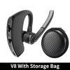 NEW V8 Bluetooth Earphone Wireless Stereo HD Headphones V9 Bluetooth Hands In Car Kit With Mic For iPhone Samsung Huawei Phone