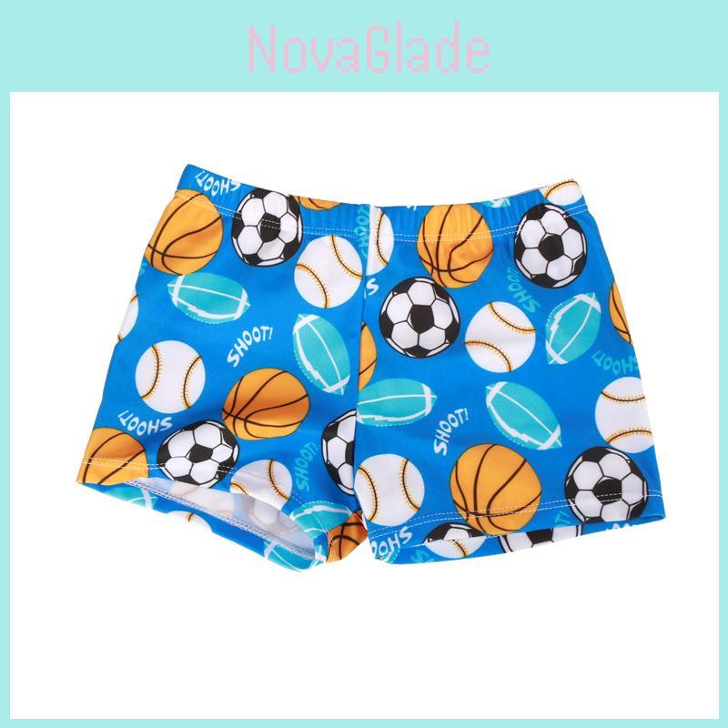 Premium Quality Children Kid Boys Cartoon Print Stretch Beach Shorts For Swimwear