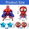 6pcs Ballons Spiderman Dessin Animé Décorations de Fête d'Anniversaire Ballon Spiderman 3D