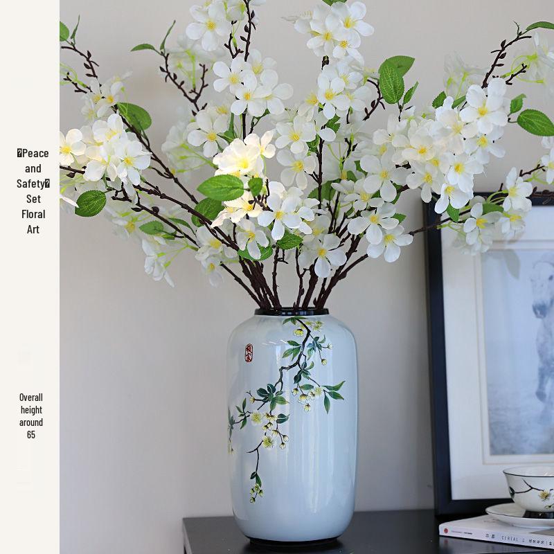 Antique-Style Chinese Ceramic Vase for Floral Display