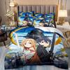 3D Hot Sale Anime Sword Art Online Comfortable Duvet Quilt Cover Pillowcase Bedding Set Children Bedroom Decoration Home Textile