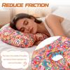 Ear Piercing Pillow Colourful Side Sleeping Pillow with an Hole Comfortable Cotton Filling Ear Guard Pillow for Relief Ear Pain