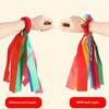 Children'S Wrist Ribbon Team Sports Pompom Cheerleading Big Match Pom Club Dance Props Elastic Bracelet With Elastic Rope