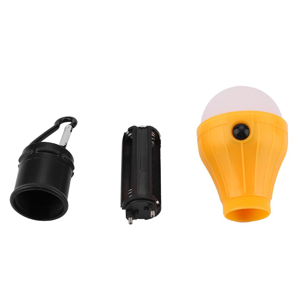 Mini Tragbare 3 LEDs Zelt Hängelaterne Outdoor Angeln Camping Licht Lampe(Gelb)