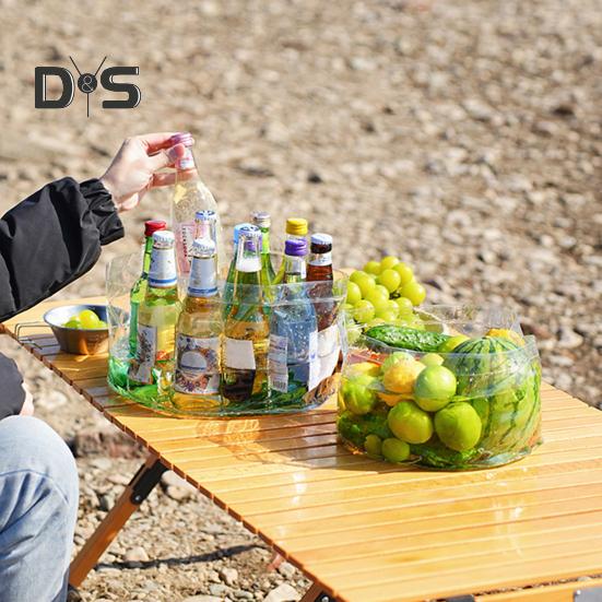 Folding Water Basin Stable Structure Portable Water Container Large Diameter Transparent Water Bucket for Camping Picnics BBQ