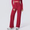 New Double-sided Nylon High-waisted Elastic Loose Casual Wide-leg Nine-point Pants Running Fitness Yoga Leggings