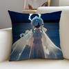 Cushion Cover Cushion Cover Pillowcase, Anti-Mite Invisible Zipper, Linen Sofa Cushion S-Sky C-Children Of The L-Light