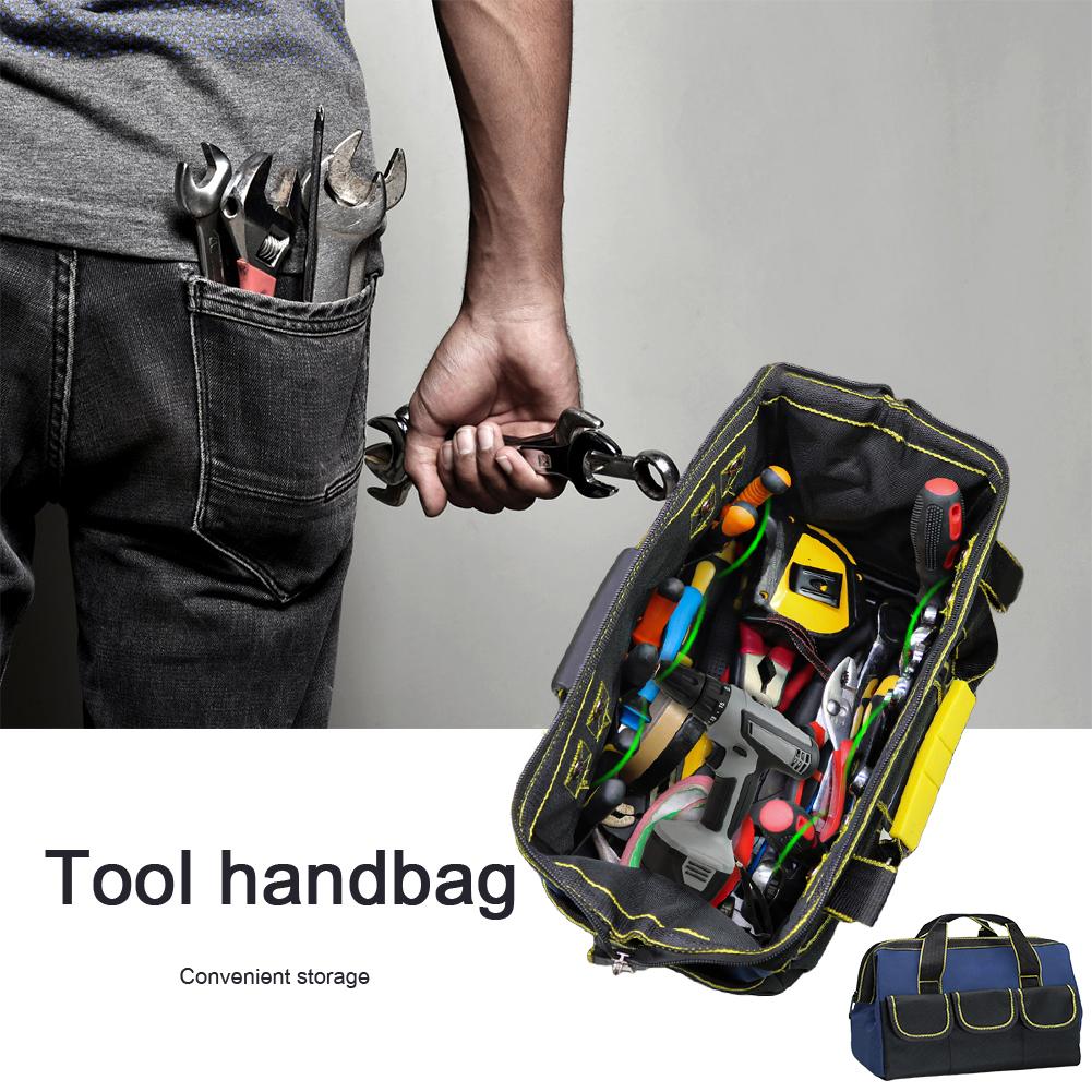 Multifunction Multi Pocket Toolkit Portable Electrician Bag 1680D Oxford Cloth Bag Waterproof Large Capacity Hardware Organizer