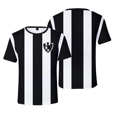 3D Printing Men's and Women's Short-sleeved Fitness Sports New T-shirt Crew Neck Animation Captain Jersey Cup Football Summer