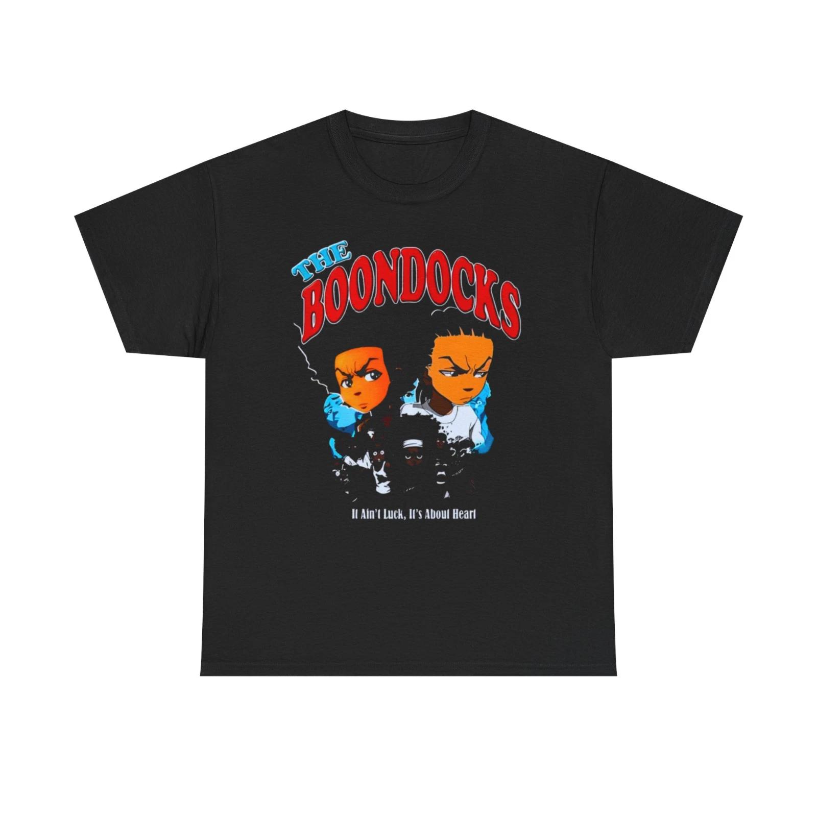 

Унисекс футболка из плотного хлопка The Boondocks | Веселая повседневная одежда, Подарок для фанатов, Уличный S 4XL