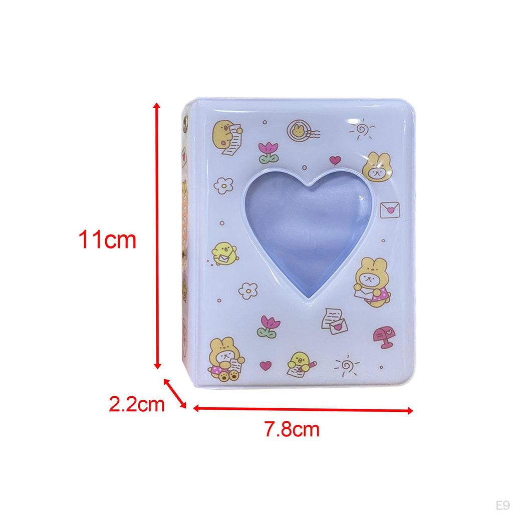 3 Inch Korean Idols Photocard Holder Book Binder, Hollow Sleeves for Photo