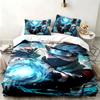 N-Narutos 3pc Set Perfect for Bedroom Use Comfortable Bedding Set Includes a Duvet Cover and Two Pillowcases Ideal Birthday or Christmas Gift