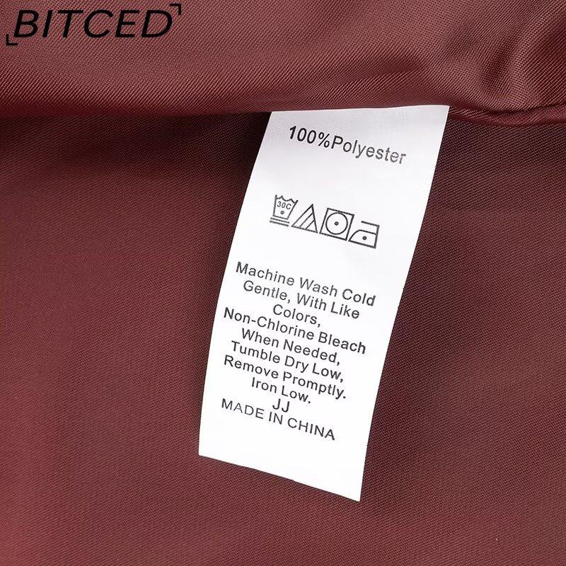 BITCED Women's Spring/Autumn Plus Size Oversized Casual Fashion Long Leather-Style Trench Coat