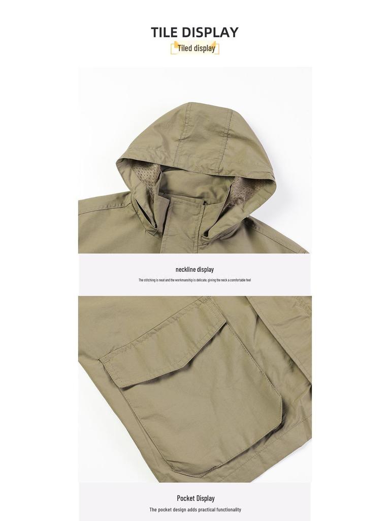 Men's Versatile Waterproof Windbreaker: Spring/Autumn Plus Size Casual Outdoor Sports Jacket