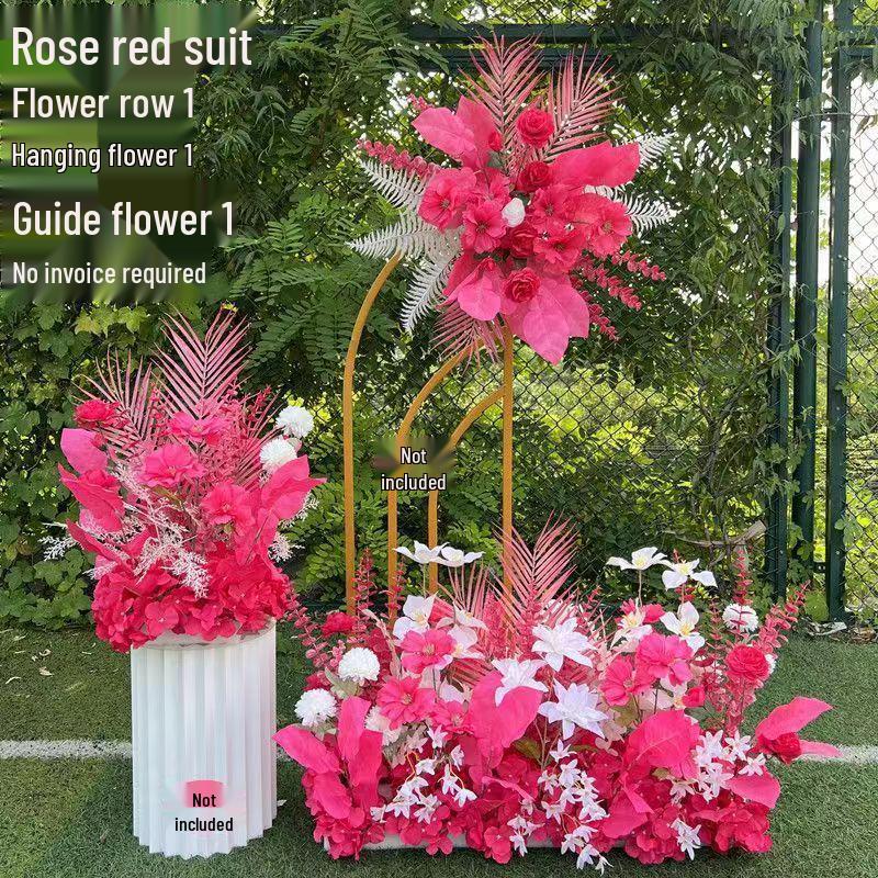 Künstliche Blumendekorationen für den Hochzeitsgang & die Bühne