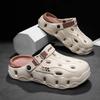 Men's Slippers 2025 New Summer Breathable Sandals Lightweight EVA Soft-soled Slippers Two Wear Outdoor Beach Shoes