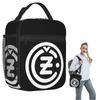 Weiße CZ-Waffen-Logo-Isolierte Lunchtasche für Damen Kinder Auslaufsichere Lebensmittelboxen Thermische Lunchbox Tragetasche