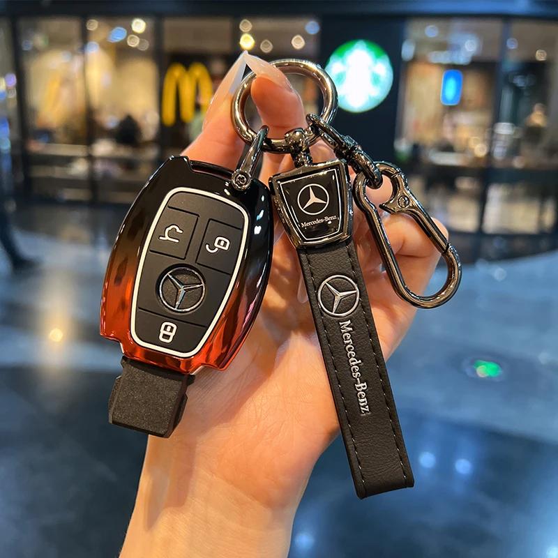 Car Samrt Key Fob Case Cover For Mercedes Benz A B C E S G Class W204 W205 W212 W213 W176 W177 GLC CLA AMG Accessories DZ0