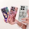 For Honor 400 Smart 5G Case LGN-NX1 Luxury Flowers Butterfly Painted Cover Silicone Case For Honor X7d X 7d HonorX7d Soft Fundas