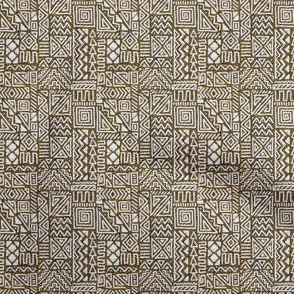 oneOone Cotton Flex Black Fabric African  Fabric For Sewing Printed Craft Fabric By The Yard 40 Inch