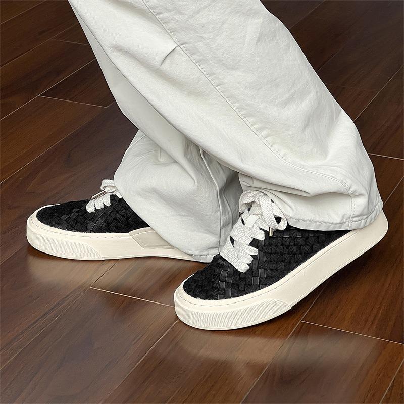 Fashionable Breathable Board Shoes,  New Four Season Canvas Shoes, Thick Sole Height Increasing Versatile Shoes For Couples